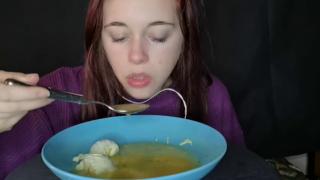 Slurpy soup-fueled kink feeding freaks out