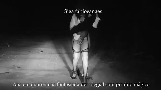 (Excerpt) Naughty hotwife dressed as a playing with the magic lollipop 