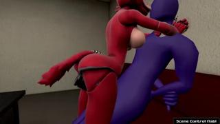 Deceptive Fox from FNAF Strokes Your Member