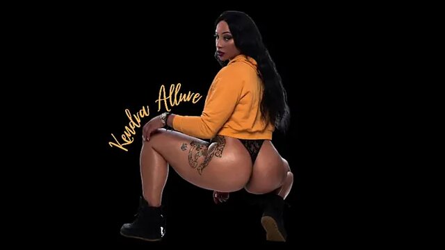 ebony couple kisses in the shower while he worships her ass