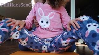 Stepdad Teases Tiny Asian Tits, Masturbates Pussy✌