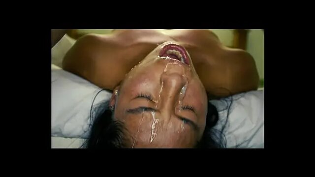 Petite Latin babe takes deepthroat throatfuck and facefucking