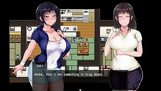 Hot babe with massive tits plays summer game fetish with old friend