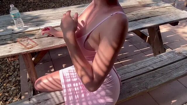 Italian MILF Artemisia Love shows off her big tits in Florida