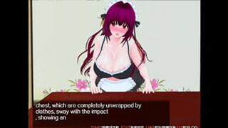 Girl gazes cluelessly at her front as dude stuffs and probes, oblivious to everything except his erect member - Scathach Game Prologue Part 6 Final'