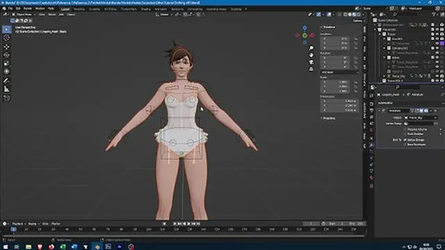 Not safe for work (NSFW): Dressing Up Characters in Blender