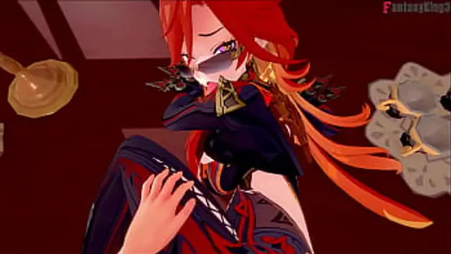 Office情趣：Mavuika在Jean办公室被侵犯 - 原神全视角与细节