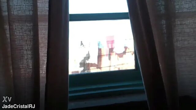 Sexy Latina housewife shows off her round ass in lingerie