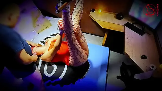 Tied up and cummed on by strangers &mdash;  gets knocked up