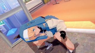 Bridget gets bent for Guilty Gear's traditional hentie moves on her kawaii kitty cock🌭