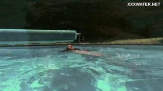 Slim Hungarian beauty Lana in the water