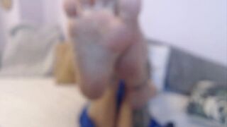 Son Worshiping UndertheTable Feet