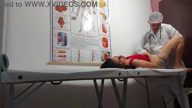 Doc's Finger and shaft Deep in Patient's Ass and Pussy