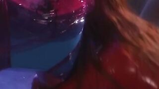 Redhead dominates bound submissive