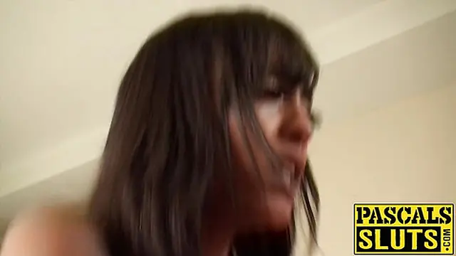 UK girl takes fingers and cock🍆 in her mouth as she rides hard