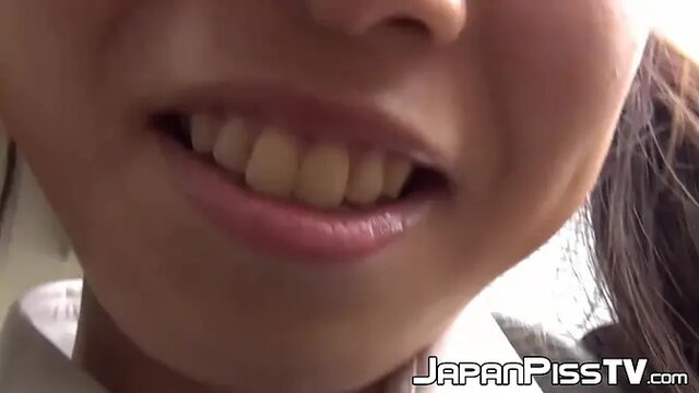 Asian schoolgirls piss in their panties for fun