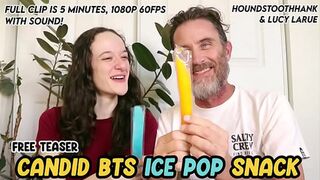 Candid BTS Ice Pop Snack with Hank