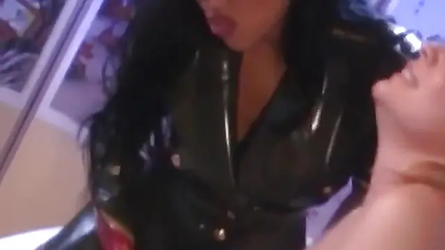 PussyCatsLatex com - Big ass🍑 lesbians paddling under leather-clad mistress