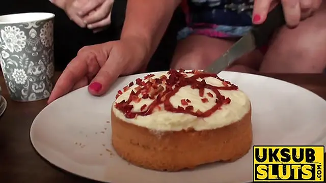 UKSubSluts com - Cute mature sub delights young guy with playful teasing