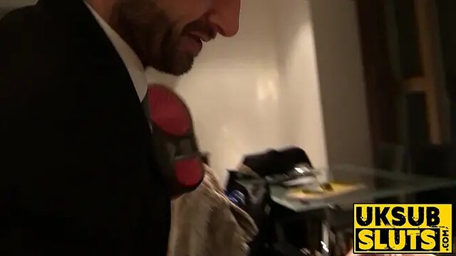 Young British blonde slut gets rough fucked with a big cock