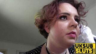 Curvy babe in stockings gets slapped then rides a cock🌭 passionately