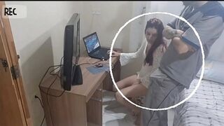 Slutty housewife receives depraved maintenance man!