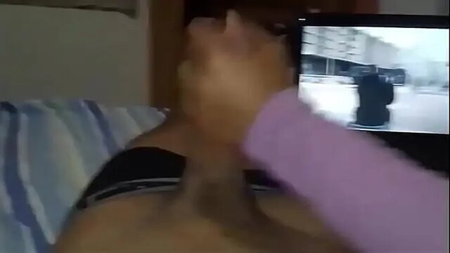 Latina babe with big tits sucks cock and gives POV orgasm