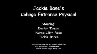 Tampa University Entrance Physical - Jackie Banes