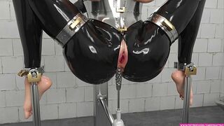 NOT Angela White in Metal Bondage - 3D Fetish Animation
