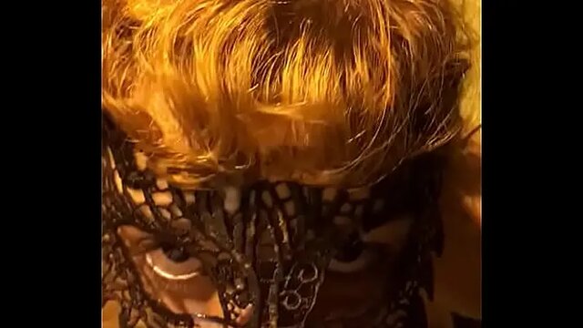 Public Cum Facial with Sexy Lingerie Babe