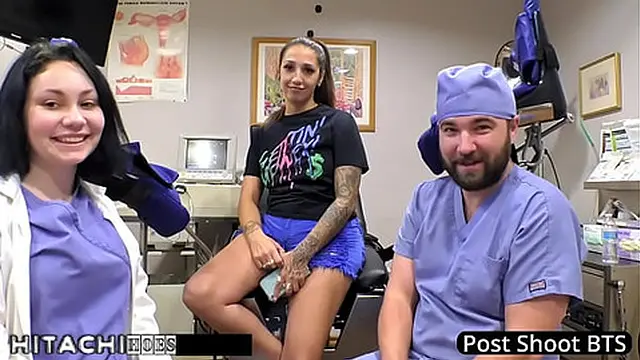 Submissive Patient Endures Nurse Lenna Lux′s Intense Hitachi Pleasure - Stefania Mafra