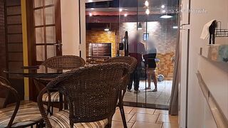 Married woman gets ready to welcome black guy into her home - Bruna Silva Hotwife