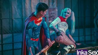 Superman inserts Harley Quinn's bat into his anus to save the world.