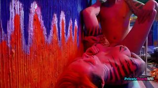 Young couple rusian does anal on cam