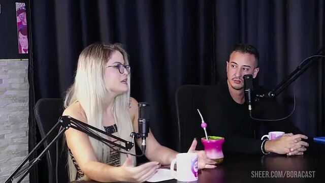 Sexy blonde milf Marina Karam in hot compilation with Bruna Carlos & Mathew Caetano