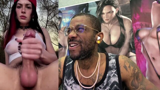 Transgender punk girl spits on her girl tool and spunks