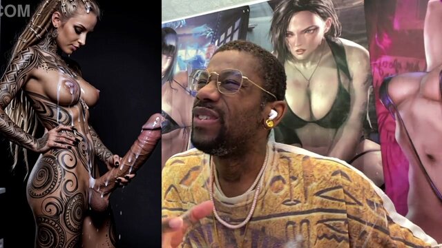 Transgender blonde Daphne gets jizz covered face from long stiff tool