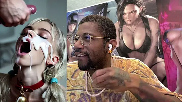 Beautiful thicc ass short stack midget girl getting cum covered by a lucky