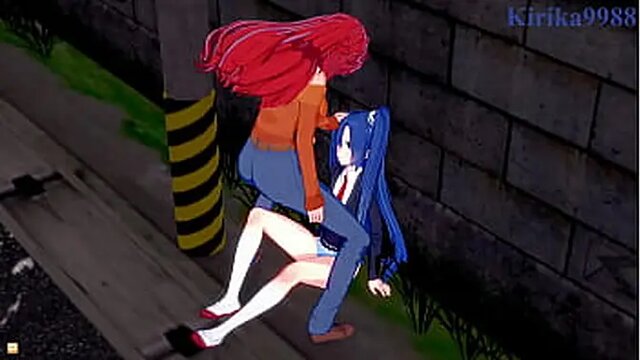 Futanari cuties Tsubasa and Kanade in lesbian heat